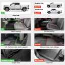 LASFIT Floor Mats 2019-2026 for Chevy Silverado/GMC Sierra 1500, 2020-2026 2500HD 3500HD, Crew Cab Only/Bench Seat (Only Fit with Rear Under-Seat Storage, But Not Fit 2nd Row Plastic Storage)