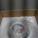 VONLUCE Semi Flush Mount Ceiling Light, 13.8" Ceiling Light Fixture with Clear Glass Shade, E26 Base, 3-Bulb Industrial Lighting Fixture for Hallway Entryway Bedroom, Matte Black, ETL Certificated