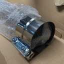 4 Inch Exhaust Pipe, 4'' Stainless Steel Straight Exhaust Pipe, 30" Length 4'' Muffler Replacement Pipe with Two Lap Joint Band Clamps