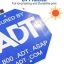 ADT Security Signs(28IN All aluminum), Metal Yard Sign with Stake,Heavy Duty Weather Resistance Sign