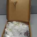 Hairui Cherry Blossom 96 LED Fairy Lights 6FT Garland, White, Battery Operated with Timer for Indoor/Outdoor Decor