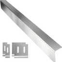 30" Slide-In Range Rear Filler Kit, Adjustable Stainless Steel Stove Gap Cover (1" or 2.25"), Easy-Install Backguard Trim for 30" Ranges, Heat-Resistant 304 Stainless Steel Gap Filler, Silver