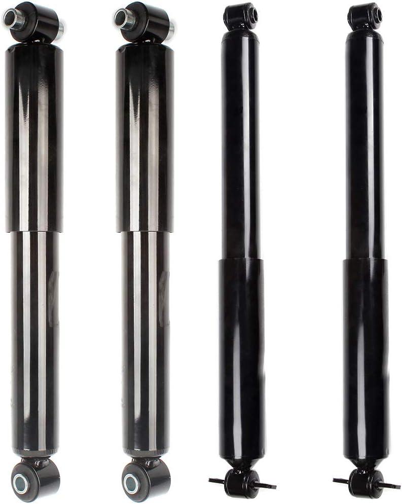 SCITOO Front Rear Shock Absorbers Fits for Cadillac Escalade 1999-2000, for Chevy K1500 Suburban 1992-1999, for Chevy K2500 Suburban 1992-1999,for GMC Yukon 1995-1999 Auto Shocks 344266 37086 (4Pcs)