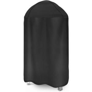 CANDANA Grill Cover for Weber 18" Smokey Mountain Cooker, Outdoor Round Smoker Grill Covers, 600D BBQ Grill Cover, Waterproof