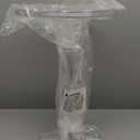 LIKENOW Acrylic End Table,Acrylic Side Table,Modern Nightstand with Clear Small Round Top and Solid Post for Living Room,Bedroom and Lobby 13.5x13.5x19.5 High inches