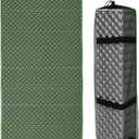 REDCAMP 72"x22"x0.75" Foldable Foam Camping Pads for Sleeping, Waterproof Closed Cell Foam Camping Sleeping Pad - Ultra-Lightweight for Hiking & Backpacking, R-2.1 Insulated, Green 1 Pack