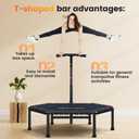 ANCHEER 50" Trampoline - Rebounder Trampoline for Adults with Bungees