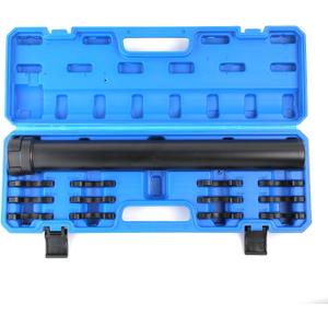 Inner Tie Rod Removal Tool, Master Inner Tie Rod Tool Set with 12 Crowfoot Adapters & 1/2 Inch Drive Tube for Tie Rods Remove & Install Suitable for Domestic & Import Cars