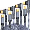 MRGLAS USB C to USB C Cable 60W [4-Pack, 10+6.6+3.3+1.6FT][90, Gold-Plated] Type C Charger Fast Charging for iPhone 16 Pro Max 15 Plus, USB C Charger Cable for Samsung S25 S24,iPad Pro,MacBook Pro (Grey)