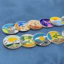 12Pcs Sobriety Coin Monthly Milestone, 1-12 Months Sobriety Chip Set, AA Chips and Medallions Sobriety Gifts for Men Women Alcoholics Anonymous Gifts(Set of 12)