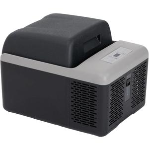 Alpicool C12PT Portable Car Freezer Cooler, 12 Volt Car Refrigerator, 12 Quart Fast Cooling, with 12/24V DC and 100-240V AC for Outdoor, Camping, RV, Truck (Black&Grey)