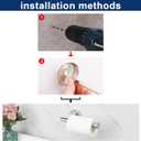 NearMoon Bathroom Toilet Paper Holder, Premium SUS304 Stainless Steel Rustproof Wall Mounted Toilet Roll Holder for Bathroom, Kitchen (1 Pack, Chrome Finish)