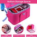 Tonies Backpack Carrying Case | Travel Storage Bag for Tonie box 2, Charger, Headphone (Rosy/Pink)
