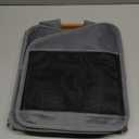 Dog Bike Basket, Expandable Soft-Sided Pet Carrier Backpack with 4 Open Doors, 4 Mesh Windows for Small Dog Cat Puppies-Grey (Grey-Fits 6-15 Lbs)