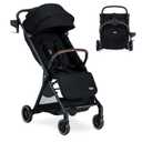 Britax Juniper Compact Stroller, Portable & Lightweight — Raven Black On-the-Go Travel Stroller With Effortless FastPack System & One-Hand RapidFold, Built-In Carry Handle, Ventilating Fabrics,39.3"L x 20.88"W x 44.9"H
