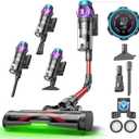 Ultenic Cordless Vacuum Cleaner, 55KPA/650W/80Mins, Cordless Stick Vacuum with 180Bendable Wand, Touch Screen, Anti-Tangle Brush, Self-Standing, Vacuum Cleaners for Home/Floor/Pet Hair/Carpets