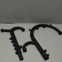 LiBa Back and Neck Massager - Trigger Point Massage Tools for Pain Relief and Manual Massage Hook Therapy Handheld Back Neck Shoulder Massager Black - Gift for Women & Men