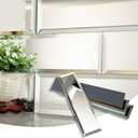 Lovdeco Mirror Tile, Beveled Subway Mirror Backsplash 3x12 Inch for Kitchen Bathroom Wall (20 Pcs, 5 SQ.FT.) (Silver)