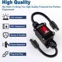 12V Inline Power Switch, IP67 Waterproof SAE to SAE Cable with On/Off Switch, 14AWG Heavy Duty Quick Connect/Disconnect for Solar Panels, RVs, Motorcycles, and More