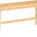 HOOBRO 39.3'' Bamboo Dining Bench, Farmhouse Table Bench, Kitchen & Living Room Furniture, Easy to Assemble, Sturdy and Stable, Natural YL03CD01G2