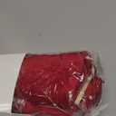 Vertintong Mini Christmas Tree Skirt Velvet Plush Tiny 30 Inch Dark Red Vintage Christmas Tree Skirts Luxury Miniature Farmhouse Xmas Decorations for Home Party Winter