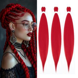 2 x 26 Inch 3 Pack Pre Stretched Braiding Hair