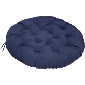 Water Resistant Papasan Cushion, Rocker Chair Pads, Hammock Seating Cushion for Hanging Egg Chair Folding Garden Sofa Patio Garden Swing Chair Navy Blue Round 24"