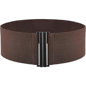 TOURZOO Elastic Belt for Women Wide Waist Corset Belt Cinch Belt Vintage Stretchy Waistband for Dresses M