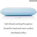 MALOUF Zoned Dough Gel-Infused Memory Foam Bed Pillow, Queen-Mid Loft