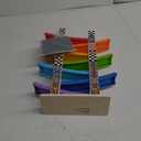 Wood City Toddler Toys for 1 2 3 Years Old, Wooden Car Ramp Racer Toy Vehicle Set with 7 Mini Cars & Race Tracks, Montessori Toys Craft Gift for Toddlers Boys and Girls