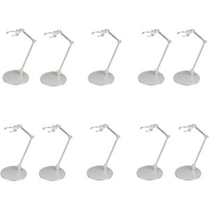 OBITSU Assembly Action Figure and Doll Stand 5 Bulk Set- Multi Clear Transparent Stand