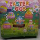 LEASEN [ 12 Surprise Golden Eggs ] 500 Pack Plastic Easter Eggs Bulks, 2.3 Inch Empty Easter Eggs, Bright Colors Plastic Eggs Fillable for Easter Hunt, Basket Stuffers Fillers, Easter Party Favor