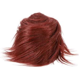 Ieemk Clip-in Bangs 100% Real Human Hair - Wispy Fringe Bangs, Natural Hair Pieces for Daily Wear (Red Brown)