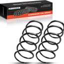 A-Premium 2Pcs Front Suspension Coil Spring Set Compatible with Volvo S40 1995-2004, V40 1995-2004, Driver and Passenger, Replace# 30883423