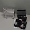 InoKraft Airbrush Kit with Air Compressor- 1/6 HP Quiet Air Compressor, Gravity Airbrush with 3 Tips 0.2, 0.3 & 0.5 mm- Hose, Holder, How-To Guide- Airbrush Paint Set for Model Painting gift 4 Colors