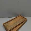 NIRMAN Acacia Wood Rectangular Wooden Platters for Home Decor, Food, Vegetables, Fruit, Charcuterie, Appetizer Serving Tray (13" x 5.5" x 0.75") (Set of 3)