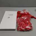 Riceshoot 12 Pcs Red Velvet Christmas Bows 11'' x 6.3'' Pre Tied Handmade Fringe Velvet Ribbon Vintage Raw Edge Bows for Christmas Tree Rustic Crafts Gift Door Garland Home Decor