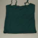SUUKSESS Women Sexy Square Neck Tank Top Summer Y2K Going Out Basic Cami Shirt (Small, Dark Green)