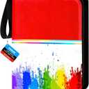 1080 Pocket Trading Card Binder Card Binder 9 Pocket with 60 Removable Sleeves Toploader Binder 3-Ring Zip Card Collection Binder Album for Sports Baseball Card and TCG MTG Cards of Gifts (Colorful)