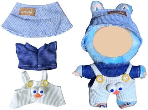 Doll Clothes - Compatible with LBB 5.91-6.7inch(15-17cm) Dolls as Accessories Only, Premium Dolls Outfit with Accessories, Hand Crocheted Hat, Sweaters, Bag 4