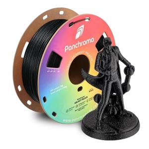 Polymaker Panchroma Galaxy PLA Filament 1.75mm, Galaxy Black 3D Printer PLA Filament 1kg - Twinkling 3D Printing Filament, Dimensional Accuracy +/- 0.03mm (0.6mm Nozzle Required)