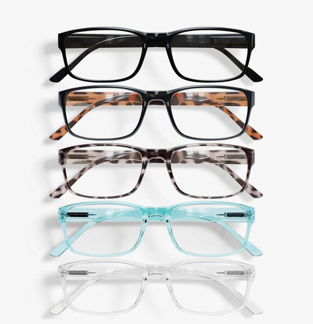 Gaoye Professional Reading Glasses for All Day - Computer Readers with Blue Light Protection - Value Pack