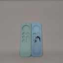 LEFXMOPHY Protective Case for Apple TV Siri Remote 2023 2024 2021 2022, Silicone Cover for 4K HD Controller 2nd 3rd Gen, 3-Pack Green, Hot Pink, Blue Sleeve Glow in Dark with Lanyard