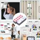 A+B Paired Adhesive Magnetic Tape, Precut (4 in x 2 in x 10 Pack/ 5Pairs) Flexible AB Magnets Strips for DIY Closure Craftings, a b Magnet Match to Use