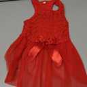 Kirei Sui Christmas Wedding Rosettes Dog Dress L Red (for Small Puppy)
