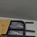 UDEAR 3-Tier Over The Toilet Rack, Bathroom Shelf Space Saver, Corner Stand Storage Organizer Accessories, The Washing Machine, with Hanging Rod, Tower Shelf, Black