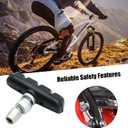 2 Pairs Bike V Brake Pads with Hex Nuts Hex Wrench for Mountain Bike, Road Bicycle, MTB, BMX