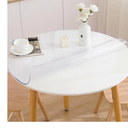 40 Inch Round Clear Table Cover Protector, Clear Round Protector for Dining Room Table, 1.5mm Thick Waterproof Round Plastic Vinyl Table Pad
