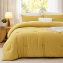Bedsure King Comforter Set, Pumpkin Soft Prewashed Bedding for All Seasons, 3 Pieces GentleSoft Bed Set, 1 Lightweight Comforter (104"x90") and 2 Pillowcases (20"x36")