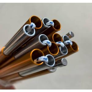 MARJIN Tent Poles Replacement, Aluminum Rod Tent Pole Lightweight Tent Pole Repair Kit, 7001 Aluminum Heated Tent Bar Tent Building Supporting Rod Awning Frames Kit for Hiking Camping-9.5mm